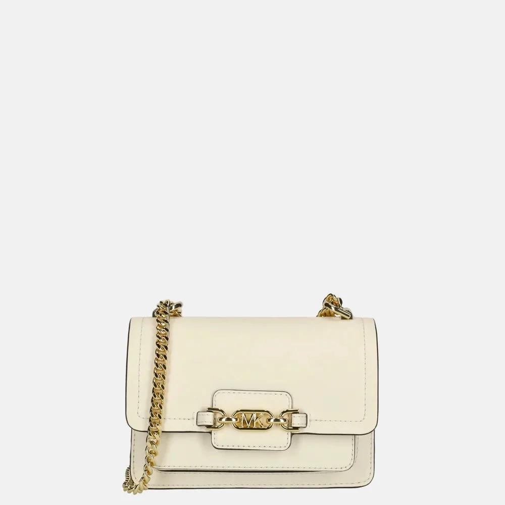 Michael Kors Heather crossbody tas XS light cream bij Duifhuizen